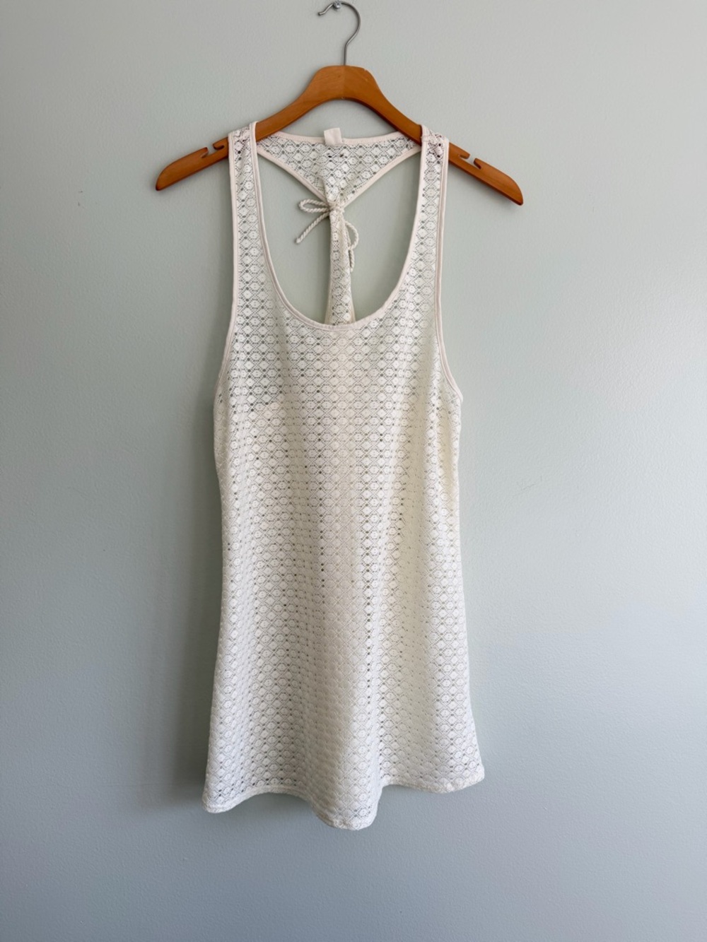 Roxy Ivory Crochet Swim Cover Up Dress Size M - Picture 2 of 6